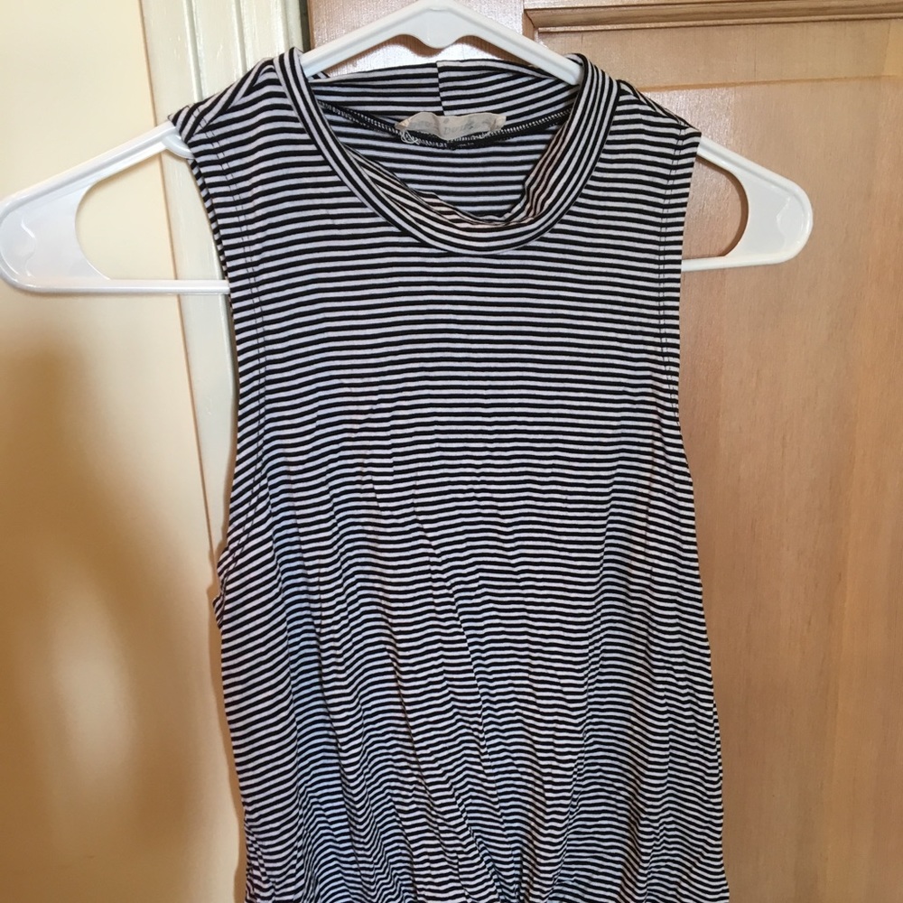 Mock neck tank